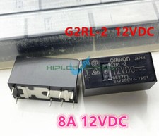 10pcs NEW Power Relay 8A 250VAC 8 Pins G2RL-2 G2RL-2-12VDC G2RL-2-DC12