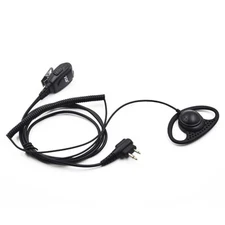 D Shape Earhook Earphone Earpiece PTT Mic for Motorola DTR2430 DTR2450 DTR610