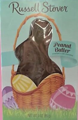 RUSSELL STOVER, Milk Chocolate Peanut Butter Bunny, Easter Candy, 3 oz