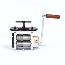 Flat Rolling Mill Machine Manual 130MM Metal Sheet Forming Profiles Jewelry