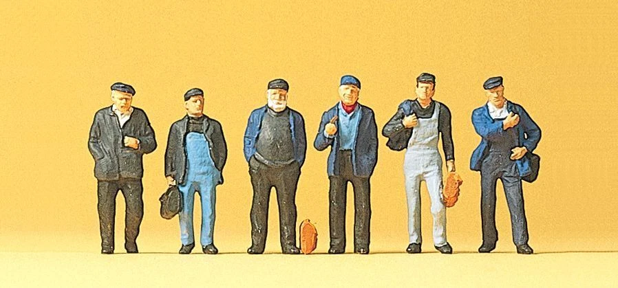 Industrial Workers (6) Exclusive Figure Set Preiser 10350