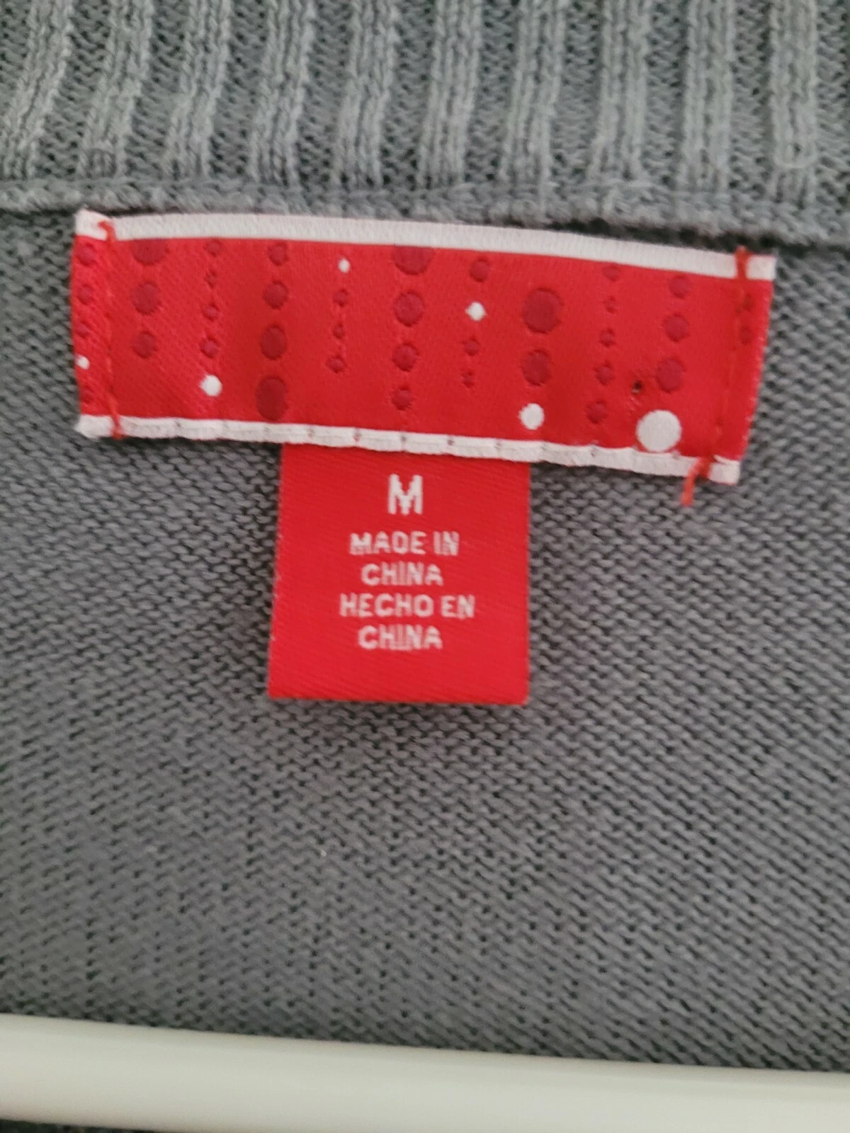 Ugly Christmas Sweater Who’s Yeti To Party Gray Long Sleeve Men's Medium