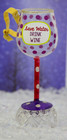 Blown Glass, 4" Tall Wine Glass Christmas Ornament — photo 1