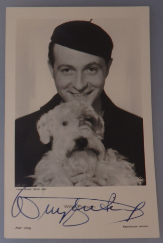 Autographe Willy Fritsch acteur allemand vers 1935 (95417) - Photo 1/3