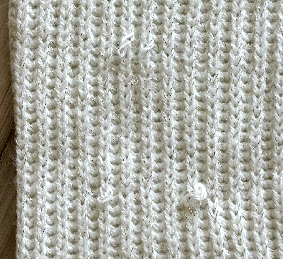 Girls Sweater by Epic Threads Ivory Acrylic Blend Knit Size XL - Image 4 of 4