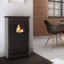 Wamsler RH-8F Werkstattofen Naturstein 8kW Kamin Ofen Holzofen