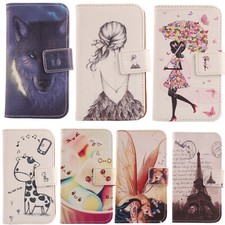 Flip Cute PU Leather Case Protective Phone TPU Silicone Cover Shell For Doro