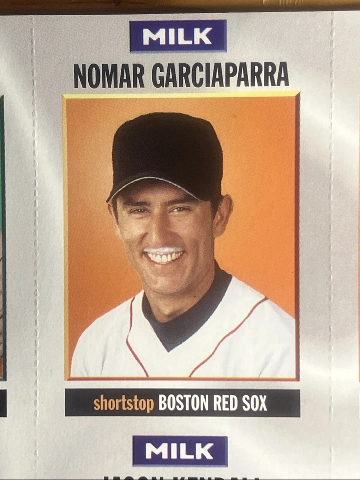 Tarjetas coleccionables Milk Mustache 1997, hoja sin cortar; Alex Rodriguez, Scott Rolen Foto 3 de 4