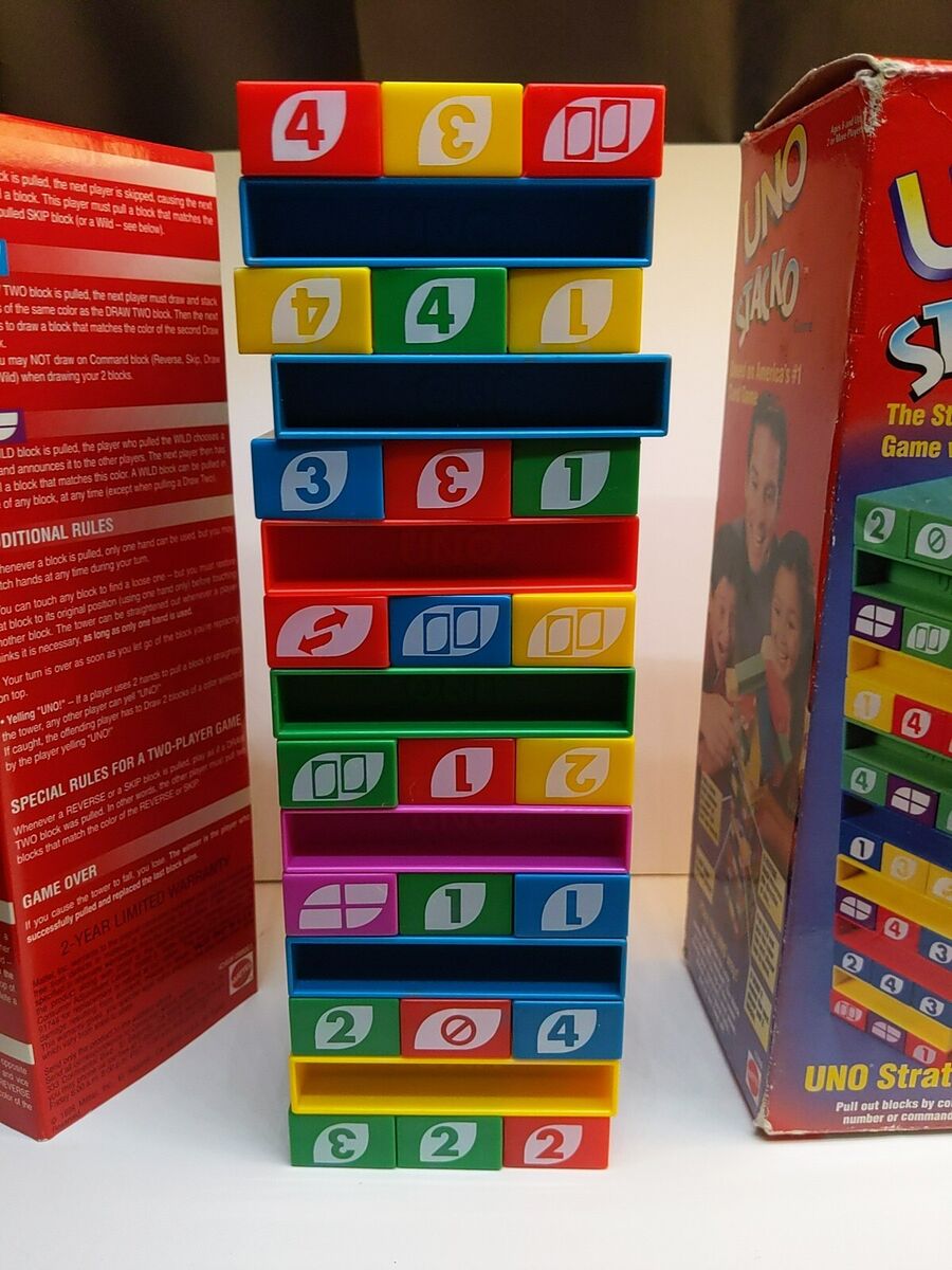 Jogo Uno Stacko Mattel Colorido  Brinquedo Mattel Usado 91405400