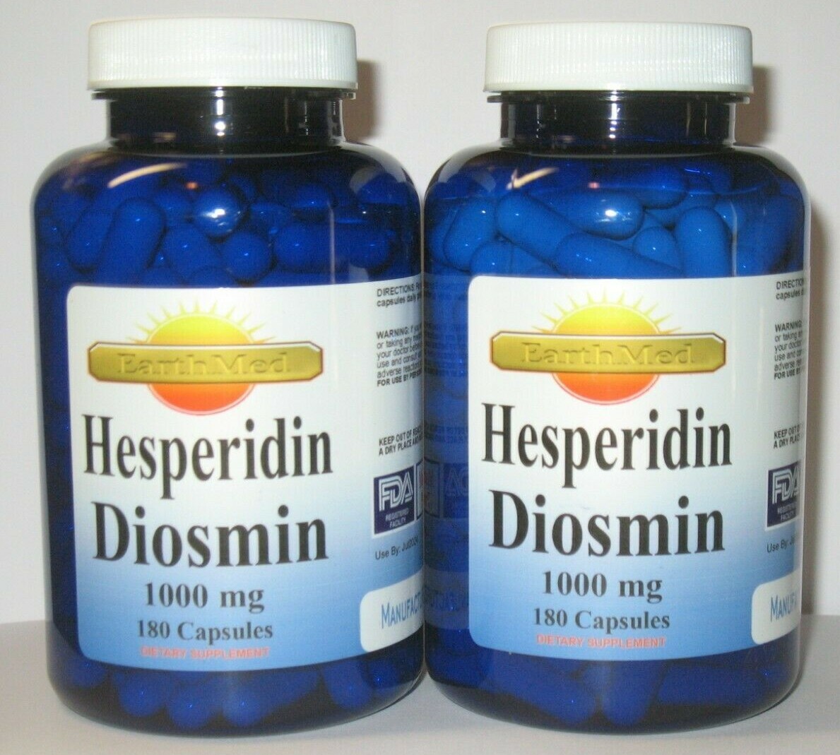 2 X Hesperidin / Diosmin 1000mg 360 Capsules total. Fresh! eBay