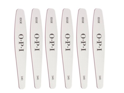 OPI Edge White 240 Cushioned Board File LOT 6PCS