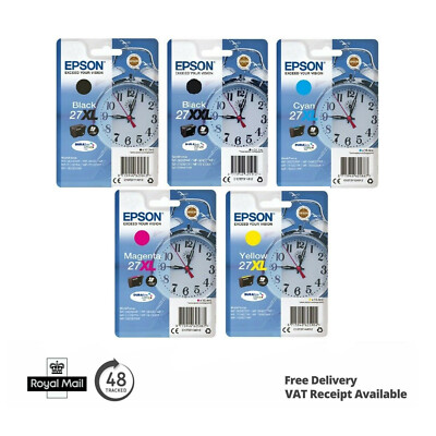 Original Epson 27XL & 27XXL Tintenpatronen für Epson WF-3620DWF WF-7720DTWF Set