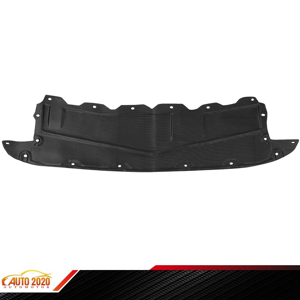 Black Front Engine Splash Guard Shield ABS Fit For 2012-2014 Nissan Versa 4-Door