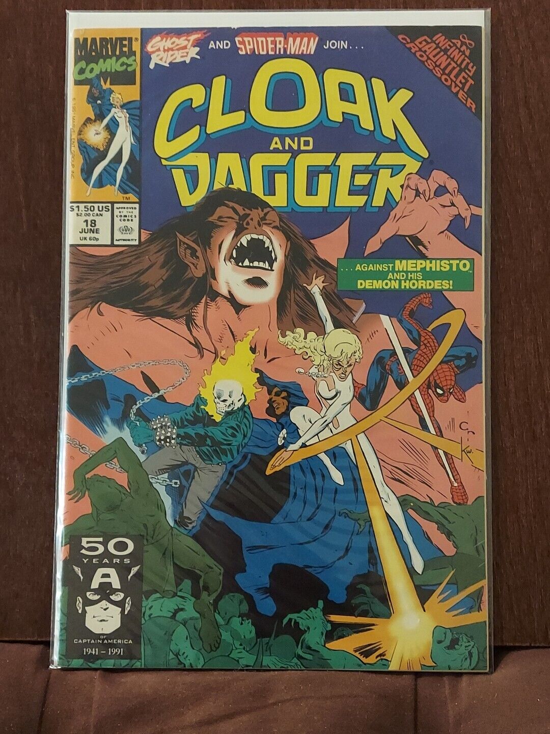 Cloak And Dagger 18 Vf Condition 1991
