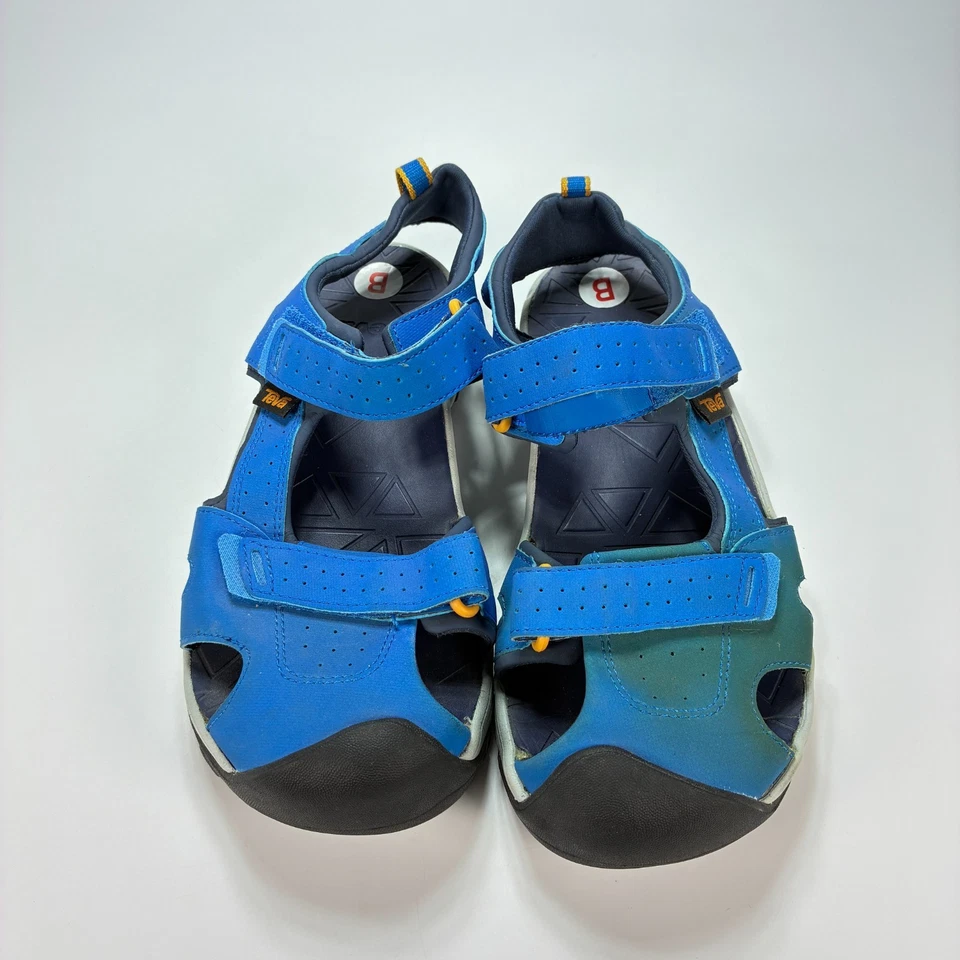 Teva Hurricane Toe Pro Sport Sandals Blue Hook & Loop Closure 106402Youth Size 4 - Image 3 of 4