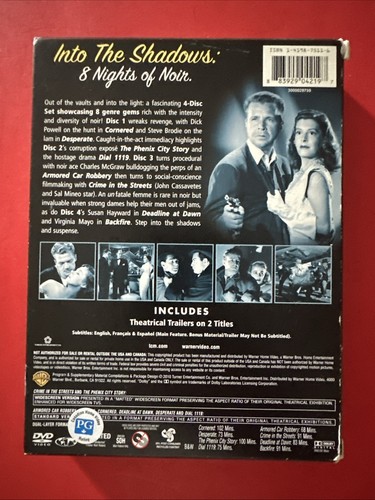 Film Noir Classics Collection, Vol. 5 (DVD, 2010, 4-Disc Set) - Foto 2 di 5