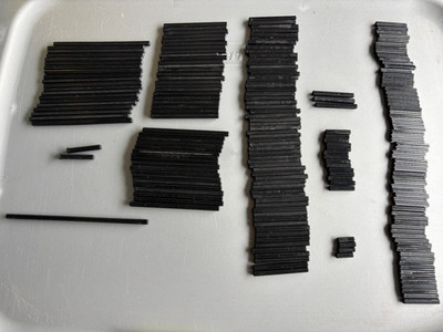 LEGO Black Axle Lot 205 Pc Mixed Length Technic Axles 2L-16L Bulk Parts