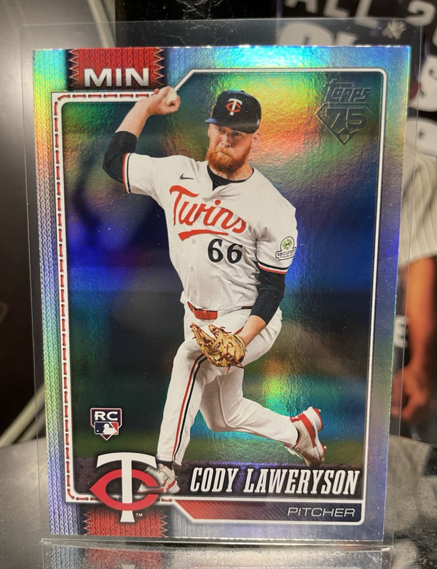Topps Series 2 2026 Cody Laweryson Minnesota Twins Rookie Card #608 Rainbow Foil
