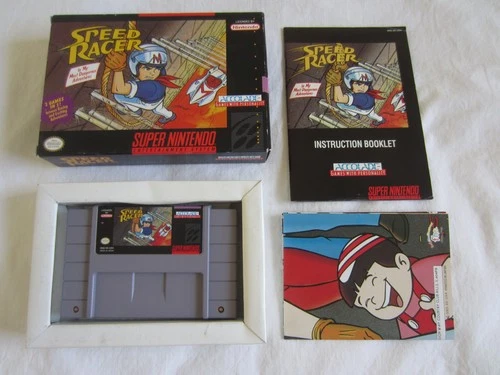 Speed Racer (SNES) Super Nintendo CIB Complete + Poster 1994 Accolade RARE
