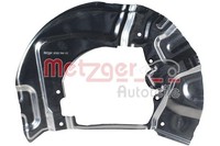 Spritzblech Bremsscheibe Metzger Autoteile 6115032 FüR Bmw E61 E60 Aluminium 5Er