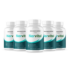  5 Pack Nervital Advanced Support Capsules Nerve Health Pills 300 Capsules 