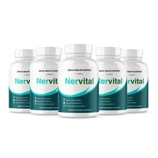 (5 Pack) Nervital Advanced Support Capsules Nerve Health Pills (300 Capsules)