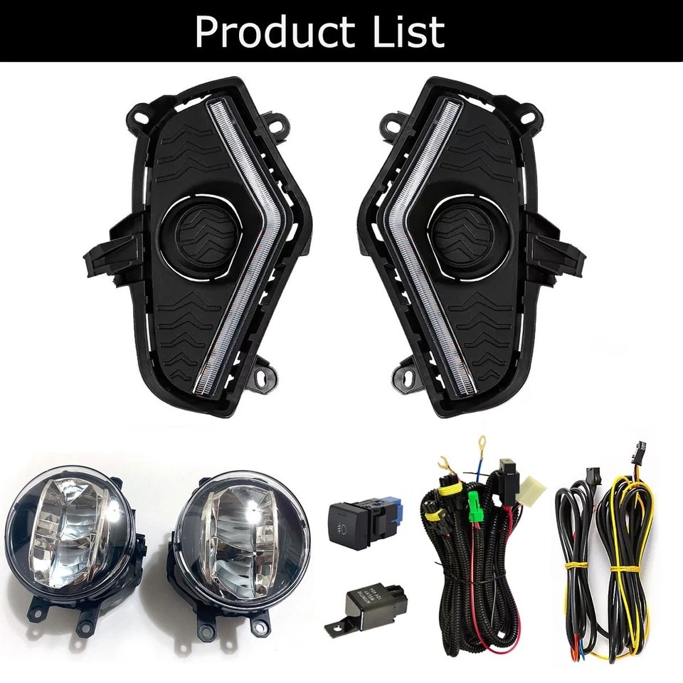 For Toyota RAV4 2019-2025 LED DRL Lamps OEM LED Fog Lights w