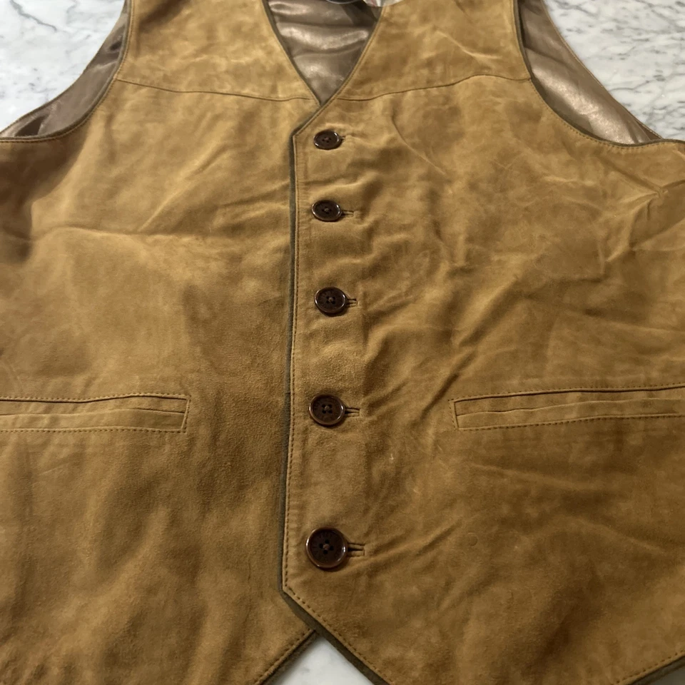 Orvis Frontier Suede Vest Men’s Size L - Image 2 of 4
