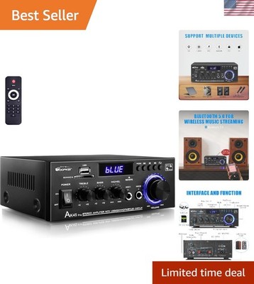 AK45 Pro Amplifier Home Audio Stereo Receivers with Bluetooth 5.0,Max 400W,2....