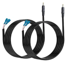 2-Pack Trail Camera DC Power Cable 5.5x2.1mm External Power Cord for Cameras 6ft