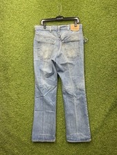 Vintage Levis 517 Jeans Mens 32x32 Orange Tab Bootcut USA Cowboy Talon Zip