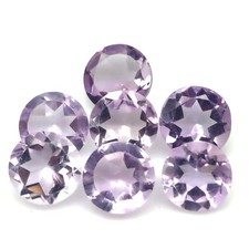 16.45 CT. Gemstone Unheated 7Pcs Lavender Amethyst Brazil Round