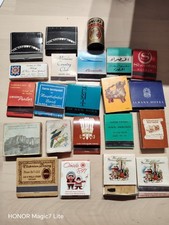 Lot boîtes d’allumettes publicitaires en bois – divers hôtels/clubs