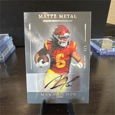 Matte Metal Makai Lemon Football Rookie Autograph 1/1 2026