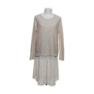 Ester Elenora, Kleid, Größe: M, Beige, Polyester, Damen #Nvt