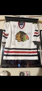 Vintage Chicago Blackhawks Signed Jersey