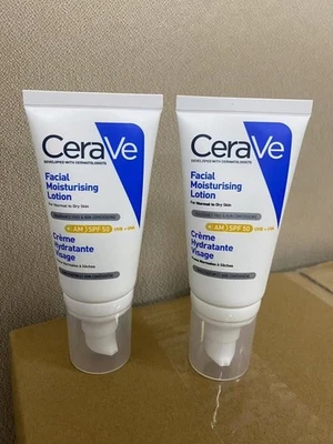 2Pack CeraVe AM Facial Moisturising Lotion SPF50 52ml~