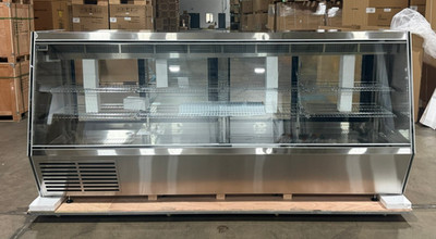 NEW 119'' Commercial Meat Case Refrigerator Cooler Showcase Gravity Coil LED NSF