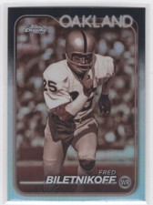 #152 2024 Topps Chrome SEPIA REFRACTOR Fred Biletnikoff Raiders
