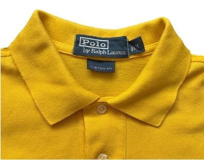 Polo By Ralph Lauren / Custom Fit / Shirt Collector / Blue Pony / Jaune M - Photo 1/4