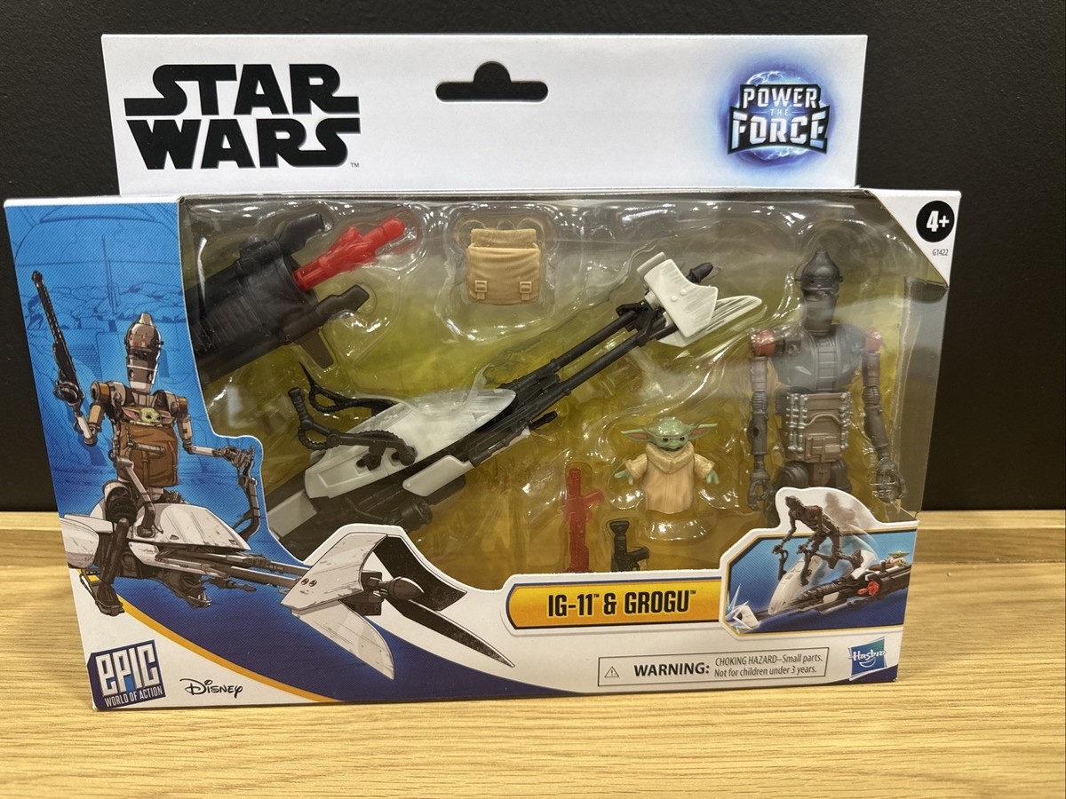 【超レア・未開封】Star Wars 『IG-11 & GROGU』 STAR WARS Epic World of Action IG-11 & Grogu Speeder Bike 4In