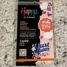 NEW Happy Planner Sticker Book - I Heart Stickers 1699 Pieces