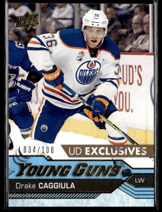 L25,387 - 2016-17 Upper Deck Exclusives #455 Drake Caggiula YG /100