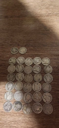 🔥 Lot of 32 Barber Silver Coins