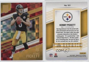 2022 Panini Donruss Elite Rookies Red /399 Kenny Pickett #101 Rookie RC