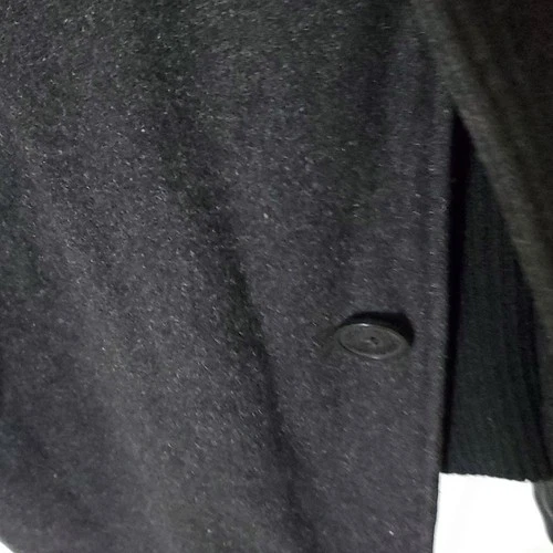 Kenneth Cole Reaction Men's Black Cotton Blend Overcoat Zip/Button L image 8
