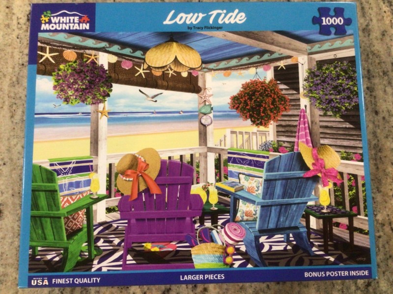 1000 Piece Jigsaw Puzzle by White Mountain Puzzles “Low Tide”