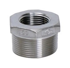 Smith-Cooper 4638101110 Stainless Steel Hex Bushing 1-1/4 MPT x 1 FPT Dia. in.