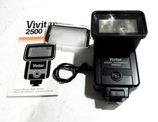 VIVITAR 2500 Classic Shoe Mount Flash for SLRS-Canon AE-1, PENTAX K1000 ETC