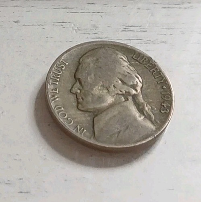 #ad 1943 S Silver Jefferson quot;Warquot; Nickel Better Date Free Shipping $5.25